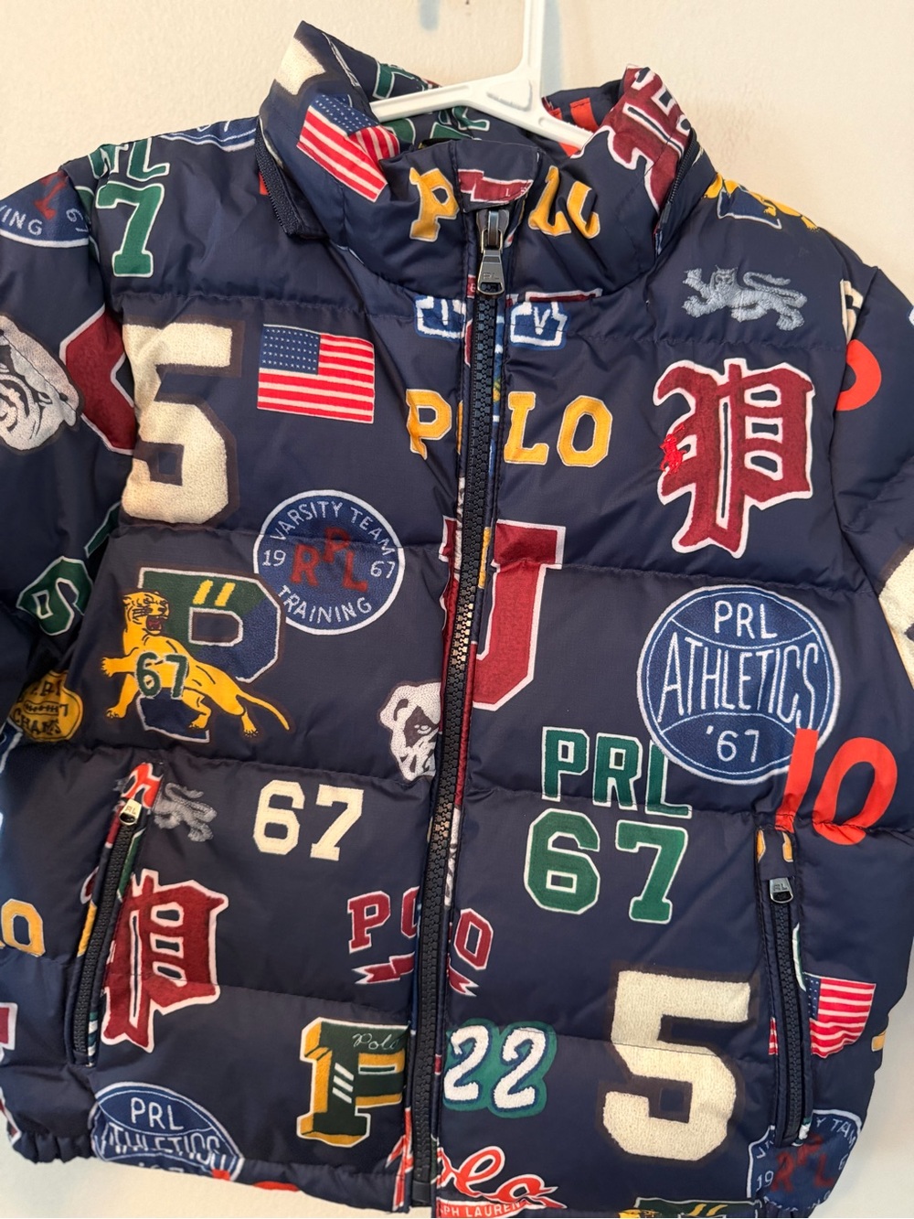 Polo by Ralph Lauren Kids Navy Logo Patch Puffer Jacket - Picture 2 of 3